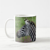 Ngorongoro Zebraクローズアップ コーヒーマグカップ (左)