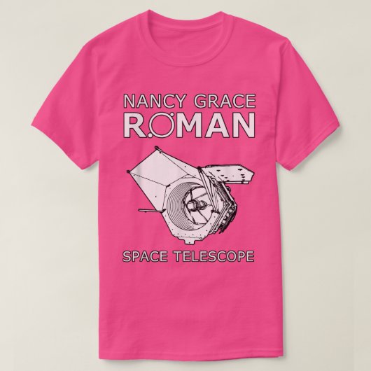 NGRST Nancy Grace Roman Space Telescope sketch (wh Tシャツ (デザイン正面)