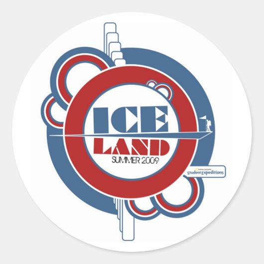 NGSEアイスランド2009シール ラウンドシール (正面)