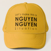 Nguyen/Nguyenの状態のトラック運転手の帽子 キャップ (正面)