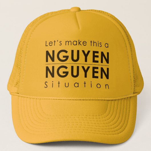 Nguyen/Nguyenの状態のトラック運転手の帽子 キャップ (正面)