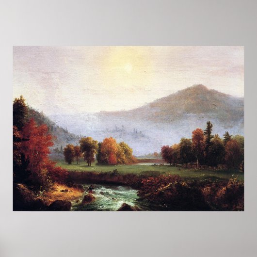 NHのプリマスで朝霧が立ち上素晴らしがり ポスター (正面)