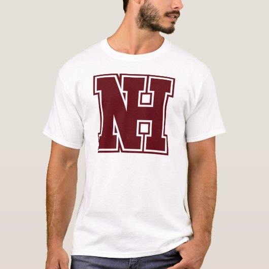 NHのロゴの輪郭 Tシャツ (正面)