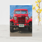 NHアンティークカーグリーティ空白のング カード (黄色い花)