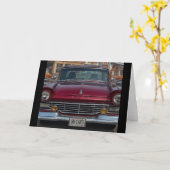 NHアンティークカーズグリーティ空白のング カード (黄色い花)