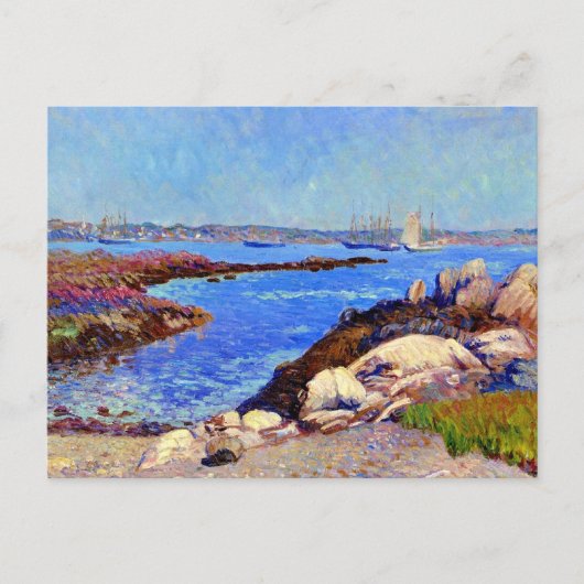 NHアート素晴らしハーバー絵画ポーツマス ポストカード (正面)