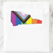 NHプログレスフラグ 長方形シール (バッグ)