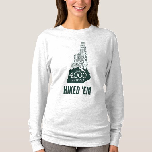 NH 4000フッタハイクウィメンズ長袖Tシャツ Tシャツ (正面)