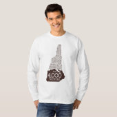 NH 4000フッター長袖Tシャツ（茶色のロゴ） Tシャツ (正面フル)