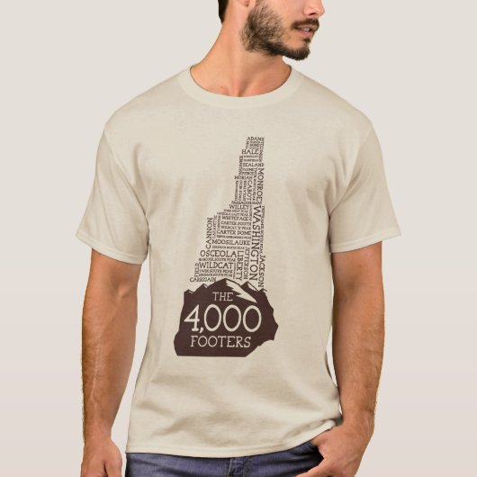 NH 4000フッター長袖Tシャツ(茶色のロゴ) Tシャツ (正面)