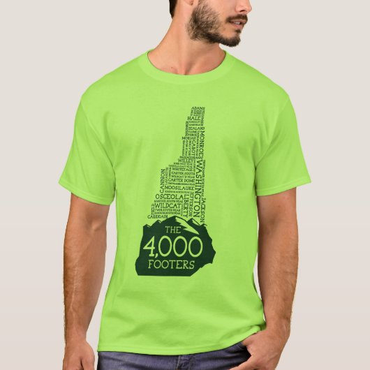 NH 4000フッターTシャツ(緑のロゴ) Tシャツ (正面)