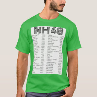 NH 48 4000フッター一覧 Tシャツ