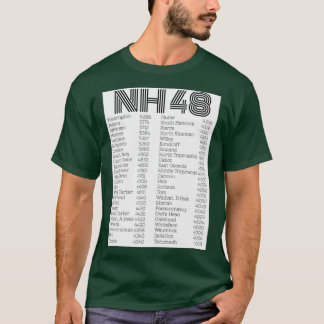 NH 48 4000フッター一覧 Tシャツ