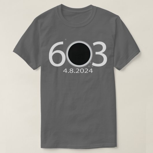 NH 603太陽の Eclipse Tシャツ (デザイン正面)