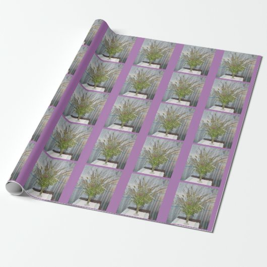 NH Grass Vase Wrapping Paper ラッピングペーパー (アンロールド)
