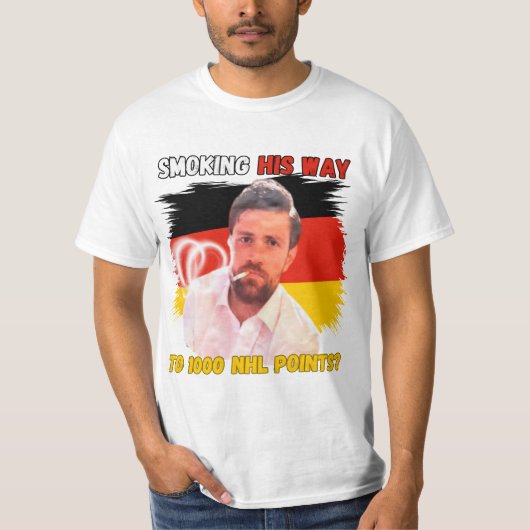 NHL1000得点への道のりはSMOKING Tシャツ (正面)