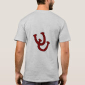 NHPAの蹄鉄のトーナメントのティーの基本的なティー Tシャツ (裏面)