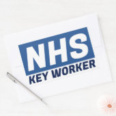 NHS主要従事者 長方形シール (封筒)