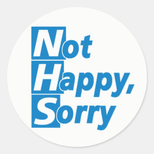 NHS – お気に召さない、申し訳ありません! ラウンドシール