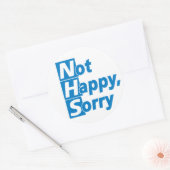 NHS Not Happy – ごめんなさい！ ラウンドシール (封筒)