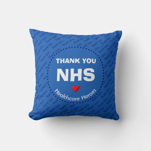 NHS Thanks You Healthcare Heroesカスタマイズ可能 クッション (正面)
