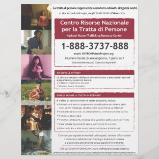 NHTRCホットラインフライヤー チラシ