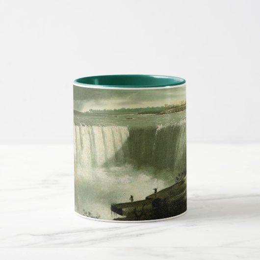 Niagaraの滝From Table Rock by John Vanderlyn マグカップ (中央)