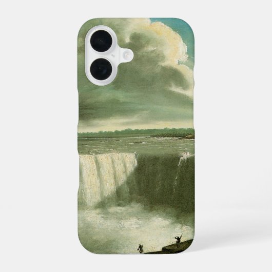 Niagaraの滝From Table Rock by John Vanderlyn iPhone 16ケース (裏面)