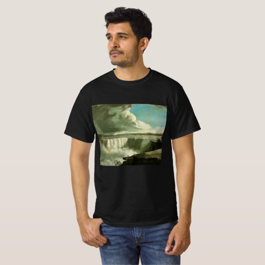 Niagaraの滝From Table Rock by John Vanderlyn Tシャツ (正面フル)