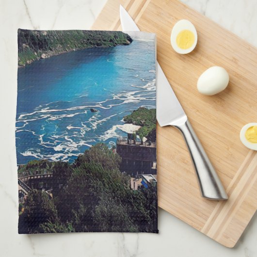 NIAGARA滝 – 表示 キッチンタオル (四つ折り)