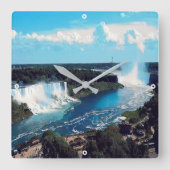 NIAGARA滝 – 表示 スクエア壁時計 (正面)