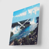 NIAGARA滝 – 表示 スクエア壁時計 (傾斜)
