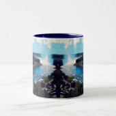 NIAGARA滝 – 表示 ツートーンマグカップ (中央)