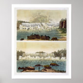 Niagara Falls, 1818 (colour engraving) ポスター (正面)
