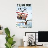 Niagara Falls Art Canada Print USA Travel Poster ポスター (ホームオフィス)