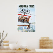 Niagara Falls Art Canada Print USA Travel Poster ポスター (キッチン)