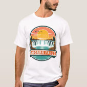 niagara falls canada retro design  tシャツ (正面)