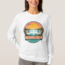niagara falls canada retro design tシャツ