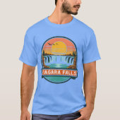 niagara falls canada retro design  tシャツ (正面)