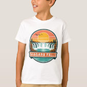 niagara falls canada retro design  tシャツ (正面)
