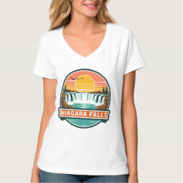 niagara falls canada retro design tシャツ