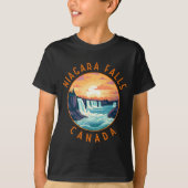 Niagara Falls Canada Retro Distressed Circle _1  Tシャツ (正面)