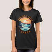 Niagara Falls Canada Retro Distressed Circle _1  Tシャツ (正面)