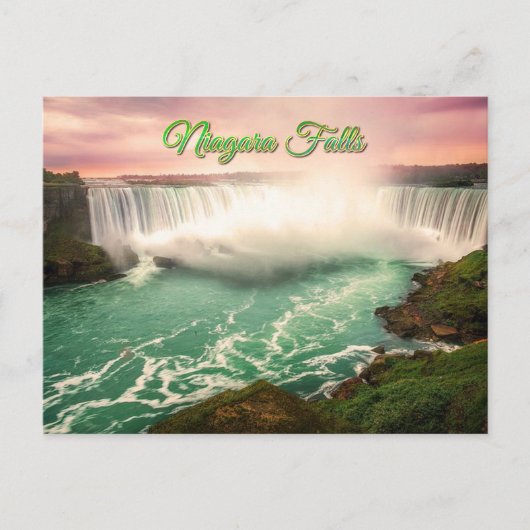 Niagara Falls Canada sunset stylized ポストカード (正面)