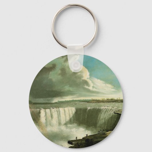 Niagara Falls From Table Rock by John Vanderlyn キーホルダー (正面)