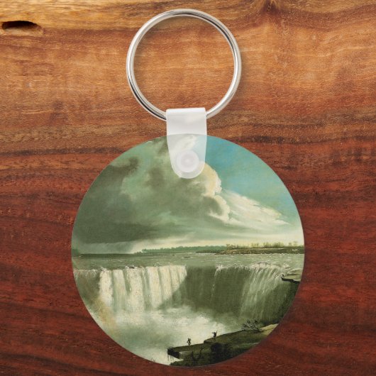 Niagara Falls From Table Rock by John Vanderlyn キーホルダー (正面)