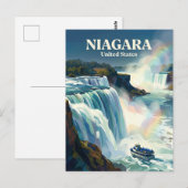 Niagara Falls New York State ポストカード (正面/裏面)