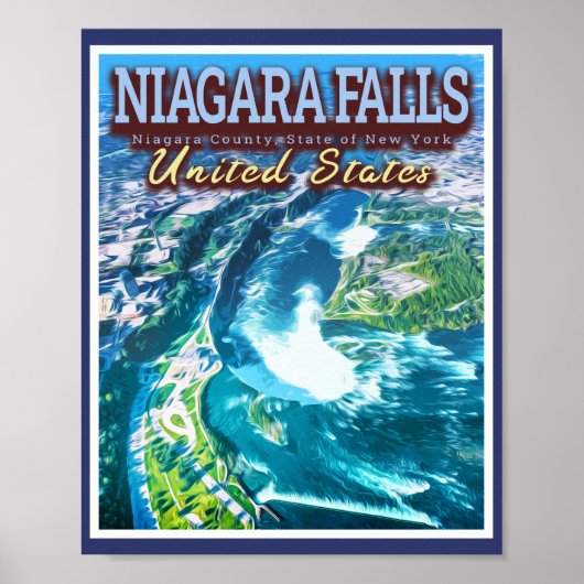 NIAGARA FALLS - NIAGARA NEW YORK UNITED STATES ポスター (正面)