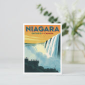 Niagara Falls Ontario Canada Travel Poster ポストカード (スタンド正面)
