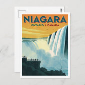 Niagara Falls Ontario Canada Travel Poster ポストカード (正面/裏面)